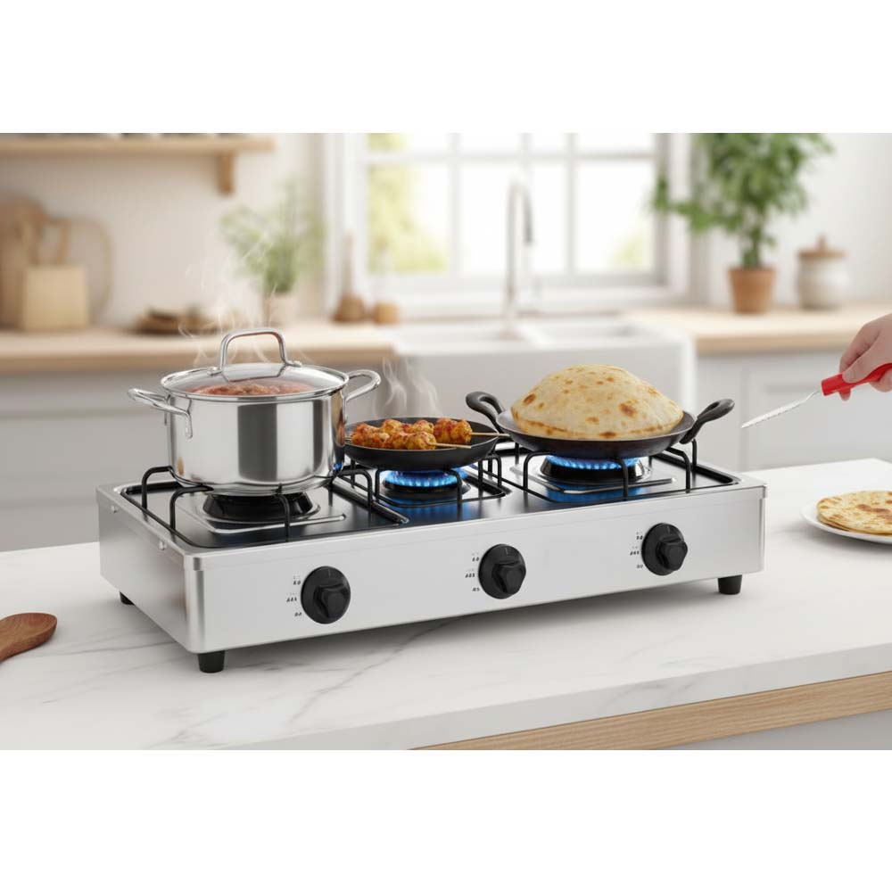 OE-444 3-Burner Gas Stove