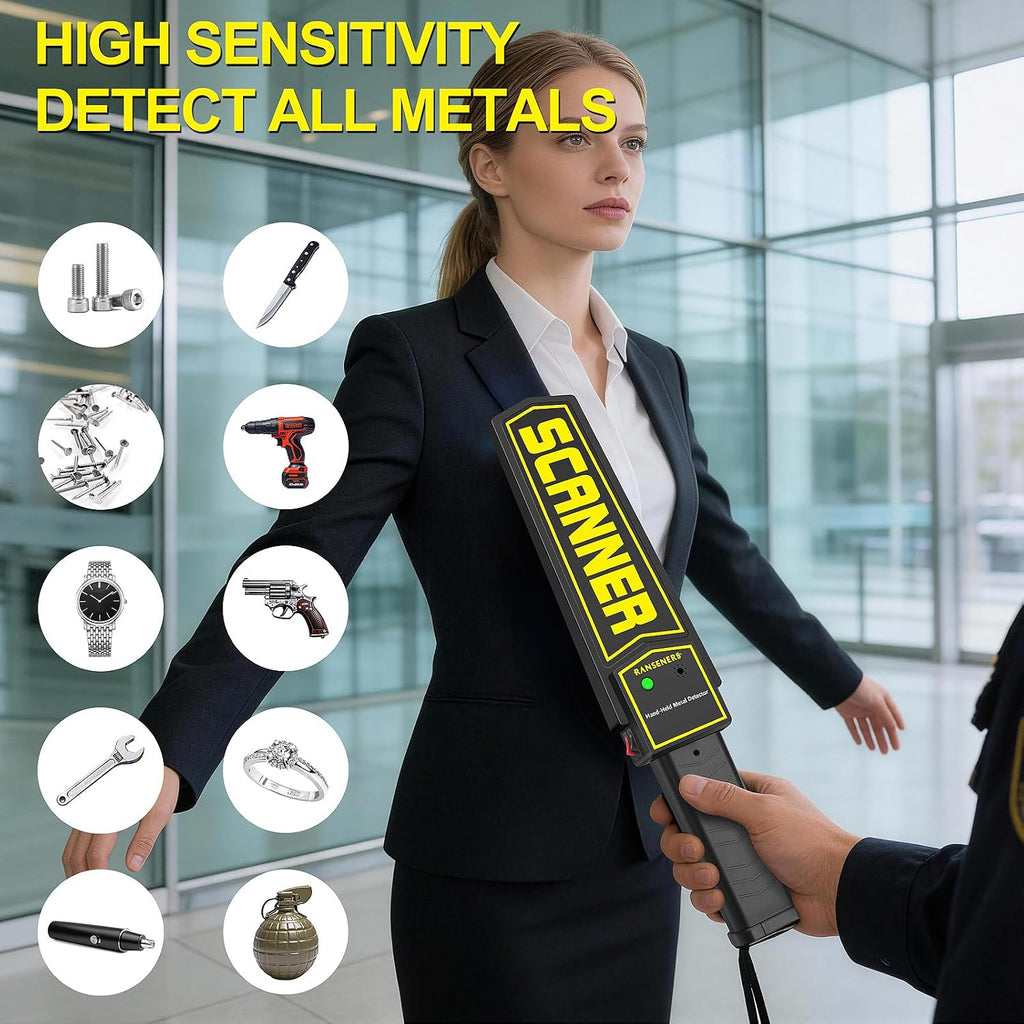 High Sensitivity Handheld Metal Detector Wand