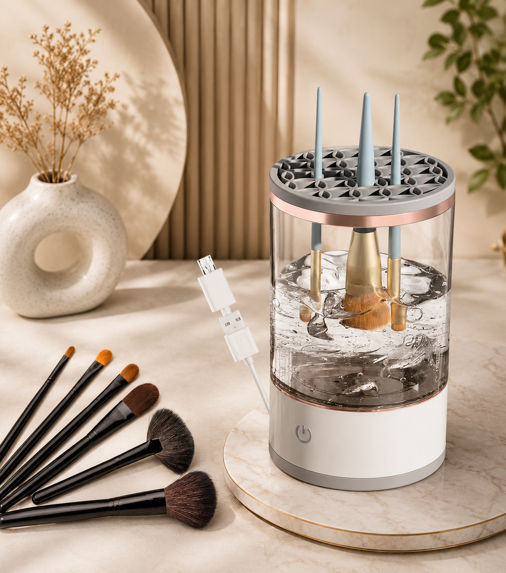 3-in-1 Automatic Makeup Brush Cleaning