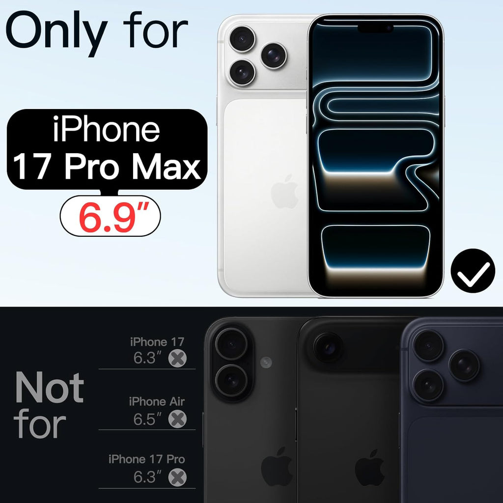 Crystal Clear Case for iPhone 17 Pro Max 6.3"
