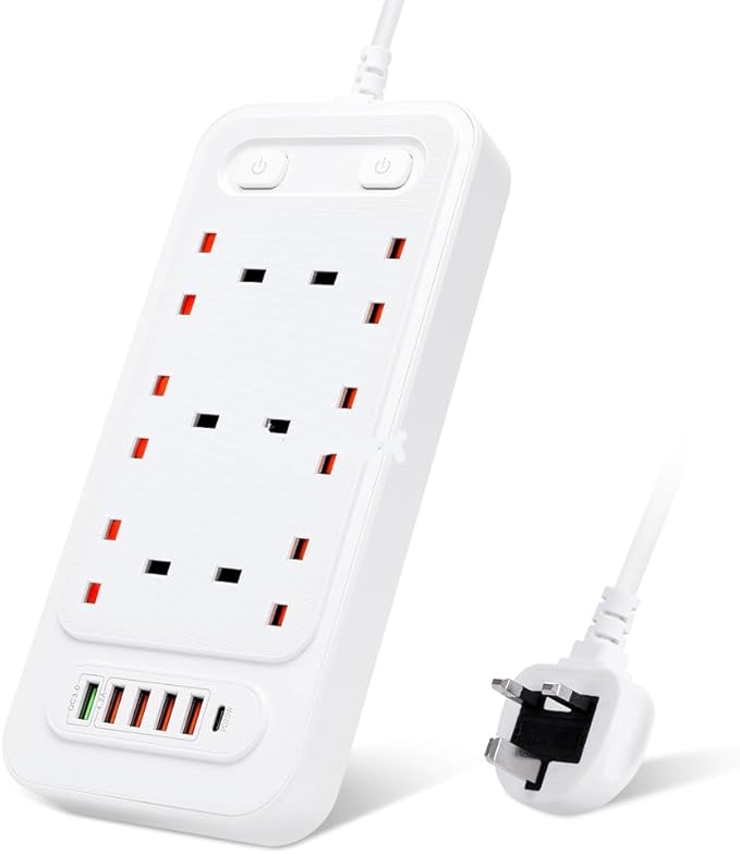 Universal 6-Way Power Outlet Strip