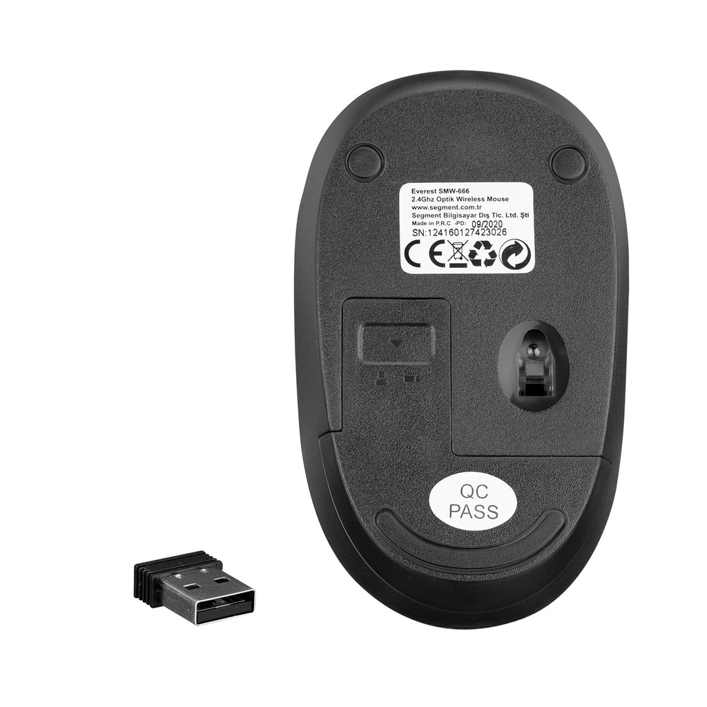 USB Black 2.4GHz Optical Wireless Mouse