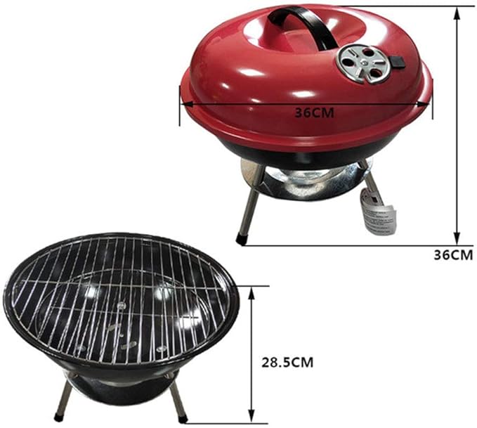 Large Charcoal Barbecue with Wheels