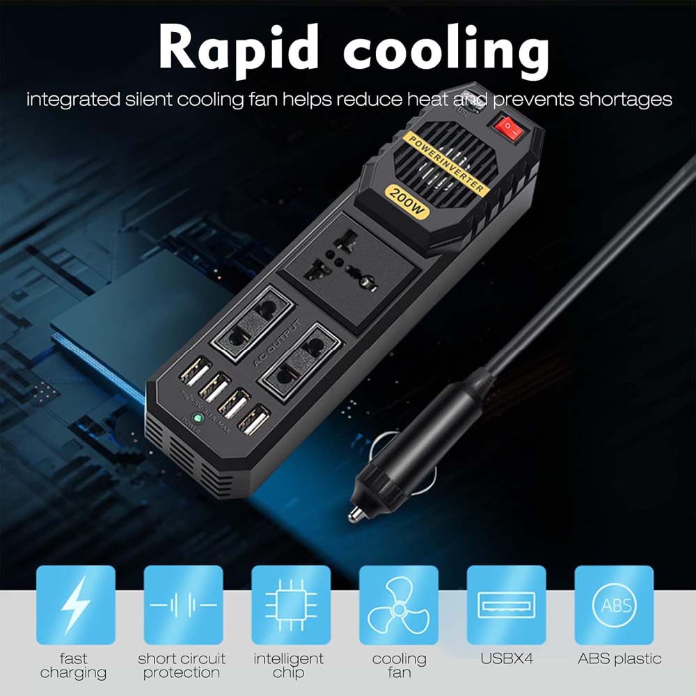 200W Car Power Inverter