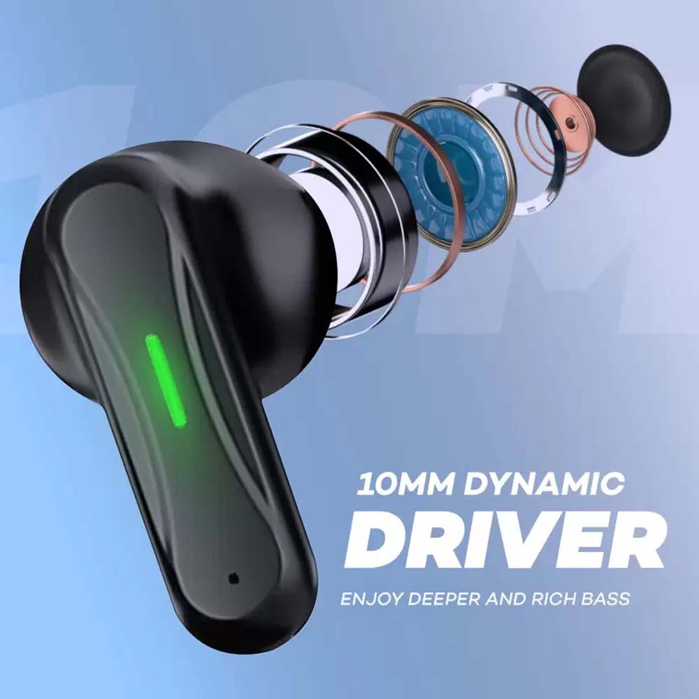 TWS Wireless Earbuds with ENC, V5.1