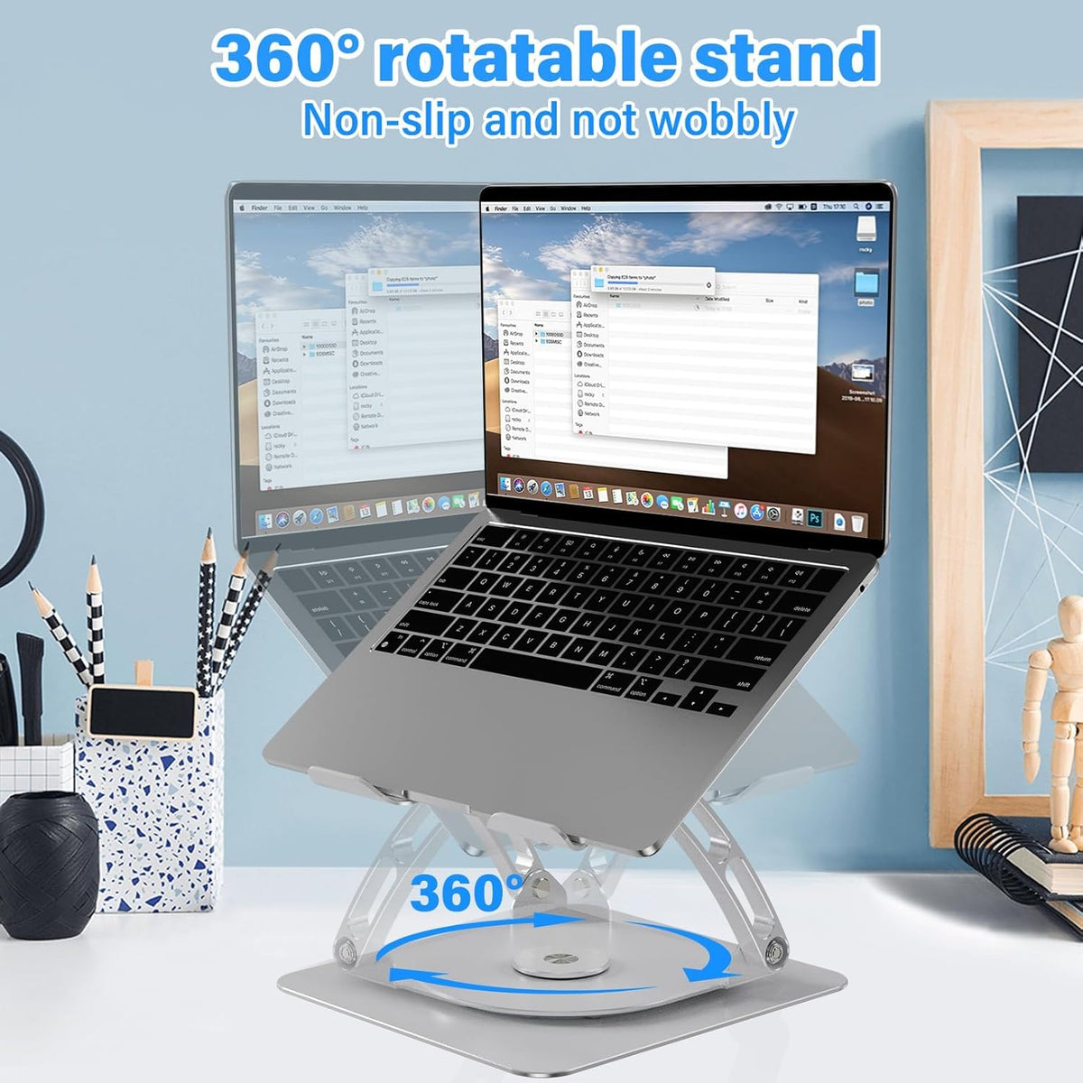 Adjustable Aluminum Desktop Laptop Stand
