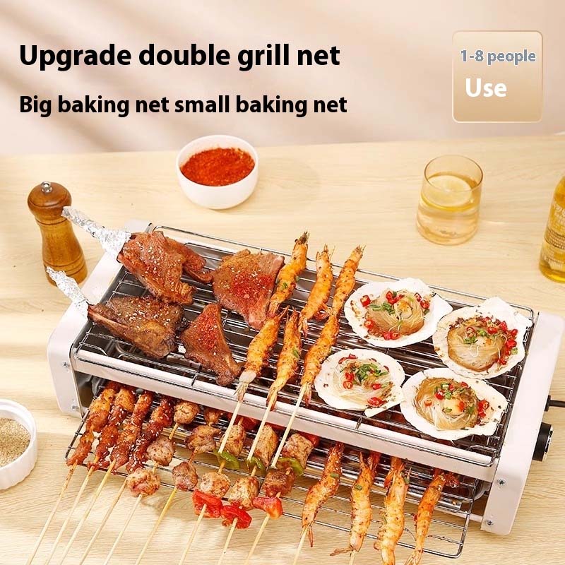 Electric Smokeless Grill  Nonstick Indoor