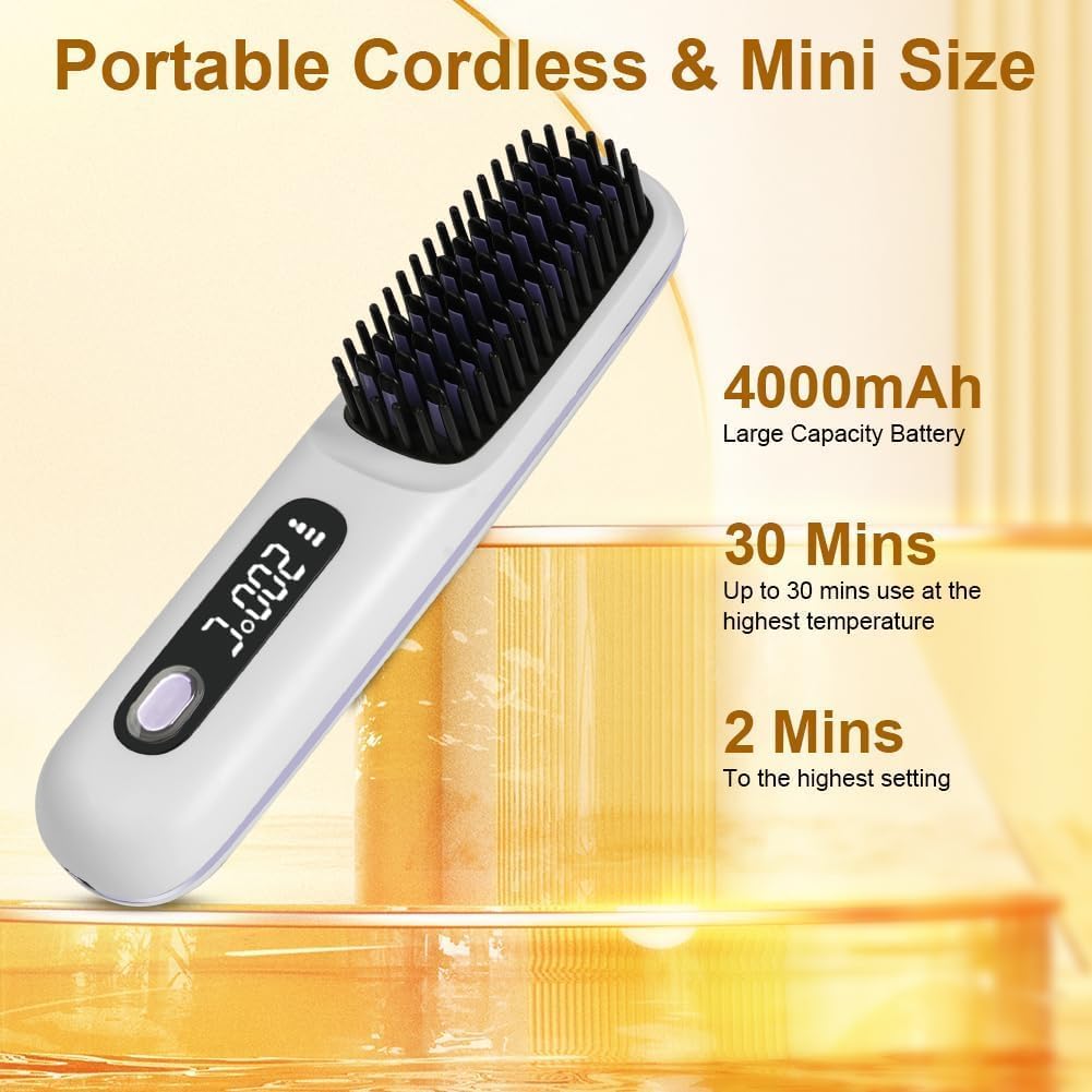 Wireless Hair Straightening Comb