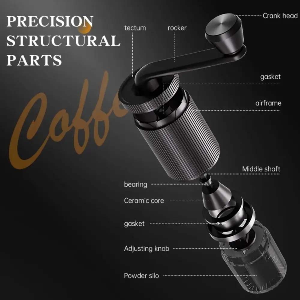 Portable Coffee Grinder with Ceramic Conical Burr