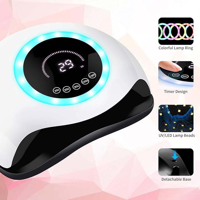 UV LED 168W Nail Lamp - Professional Nail