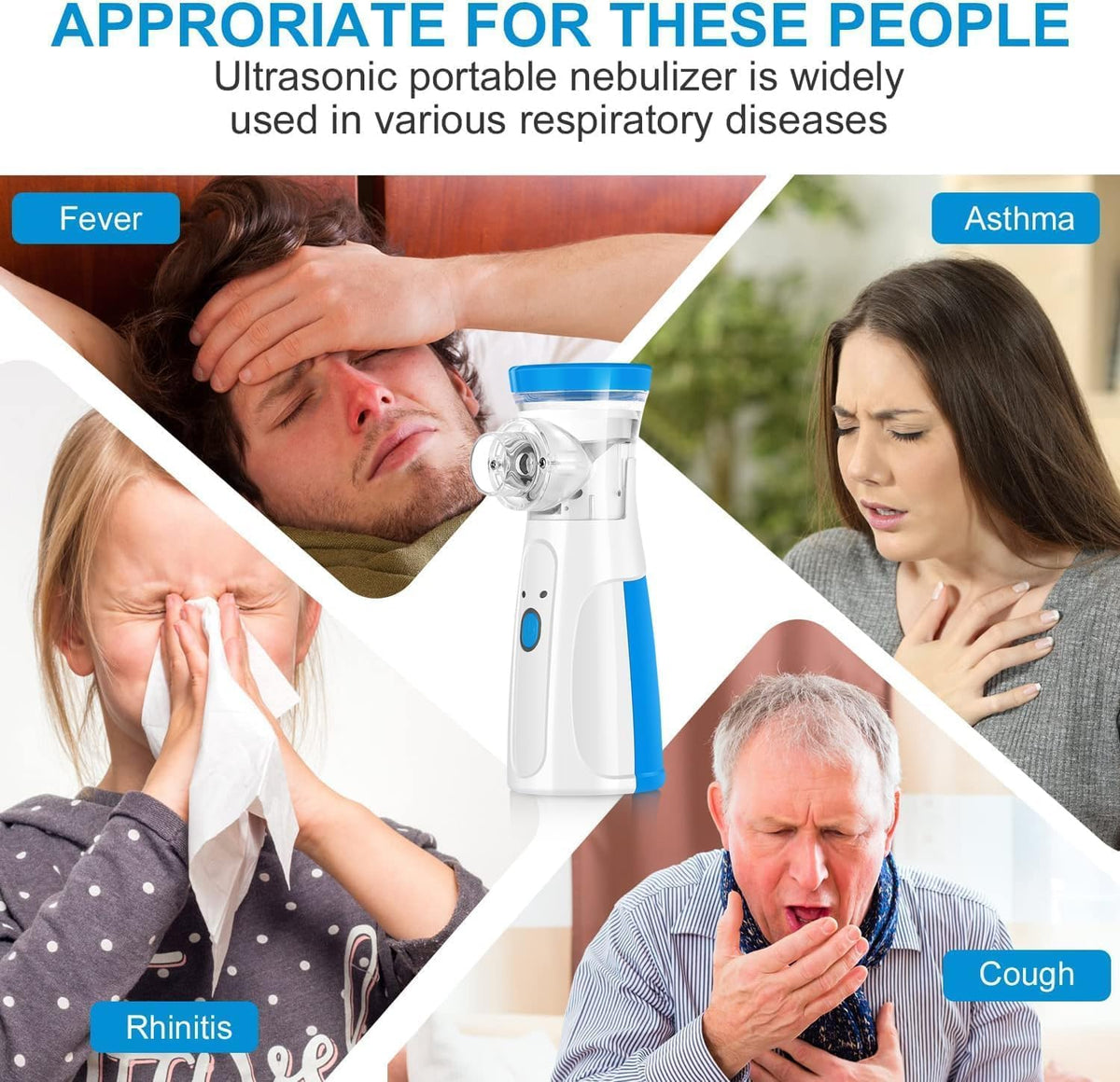 Mini Portable Nebulizer Handheld steam inhalator