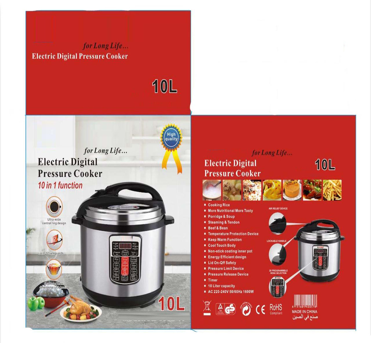 10L Smart Multi-Cooker - High Pressure Rice