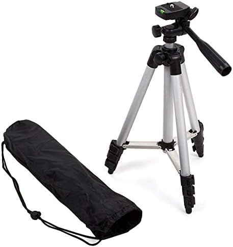 Black and Silver 50-Inch Camera Tripod Stand