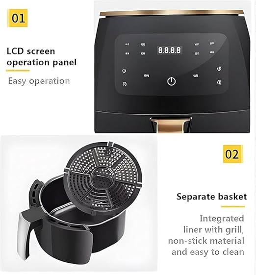 6L Multifunctional Digital Touch Air Fryer