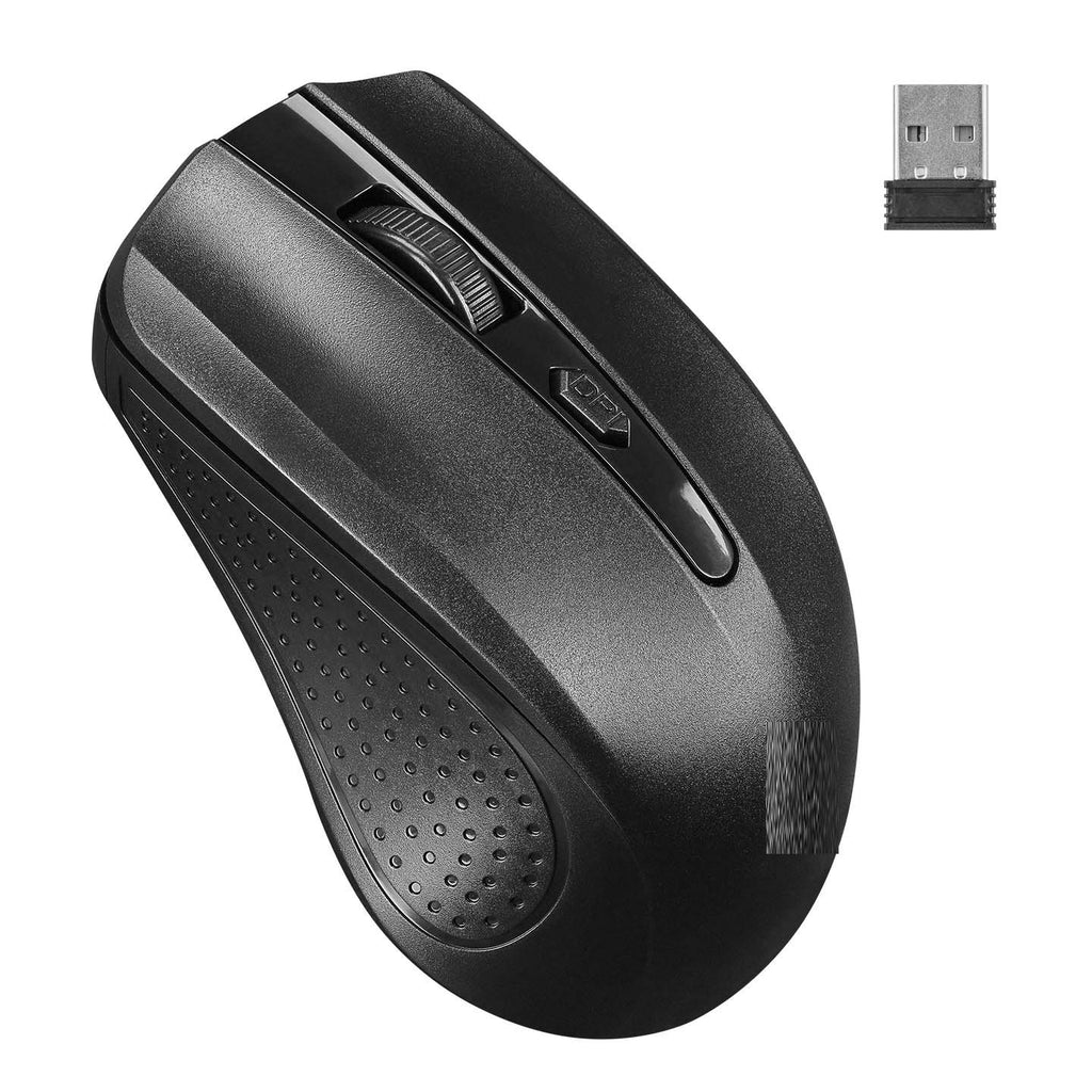 USB Black 2.4GHz Optical Wireless Mouse