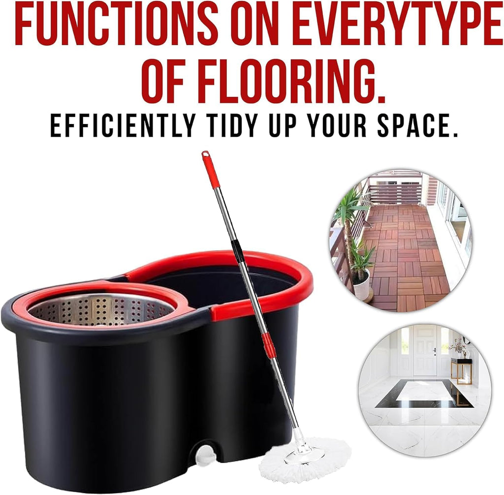 Easy Spin Mop and Bucket Set with 360°