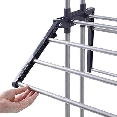 Foldable Rolling Laundry Drying Rack