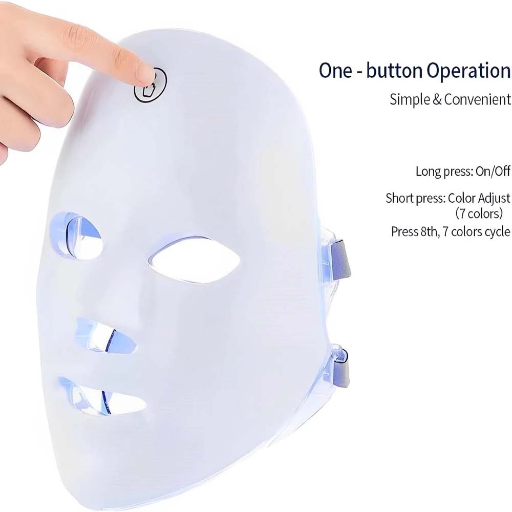 7-Color LED Light Therapy Face Mask