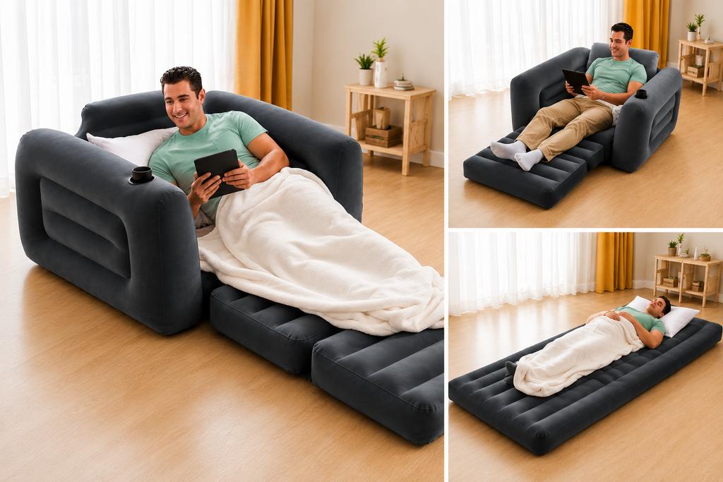 Foldable Inflatable Lazy Sofa Bed