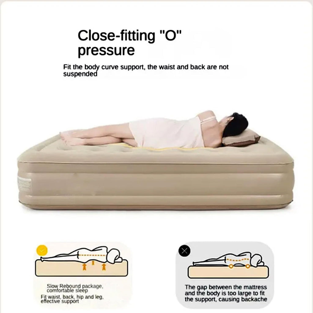 Air Mattress Queen with Built-in Pump