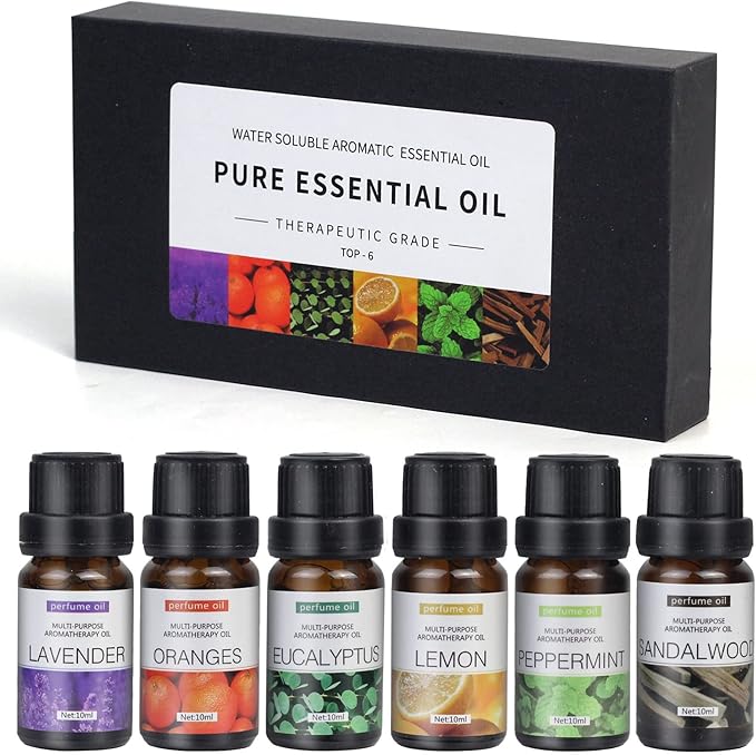 6-Pack Essential Oils Set - 10mL Bottles
