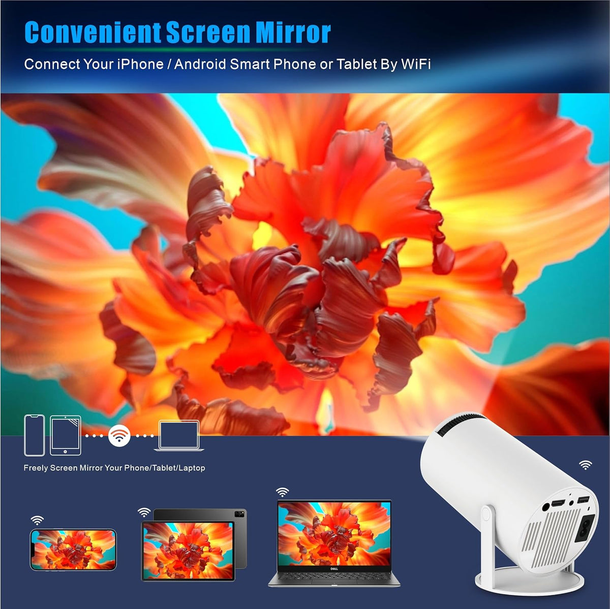 130 Inch Portable Family Projector