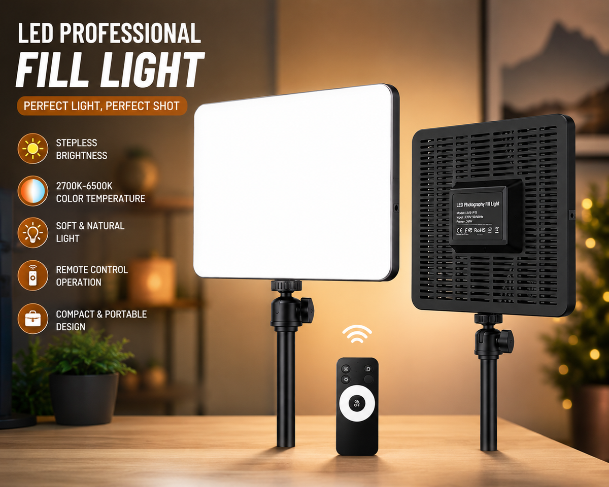 Live-P11 11-Inch Professional LED Fill Light Panel with Adjustable Brightness