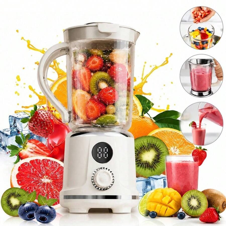Portable USB Rechargeable Blender with LED Display