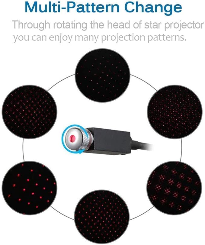 Portable Adjustable Romantic Rotating Head