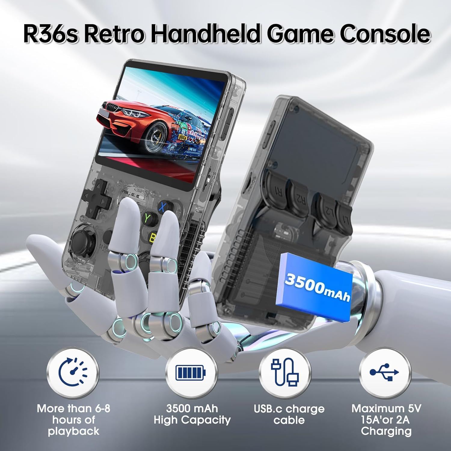 R36S Retro Handheld Game Console