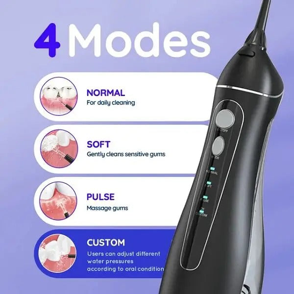 Portable Oral Irrigator with 3 Cleaning Modes