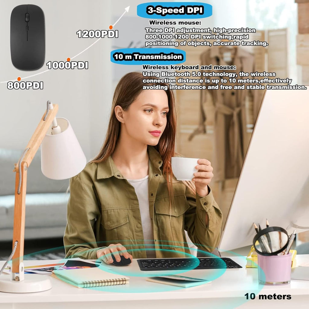 Ultra-Slim Bluetooth Keyboard & Mouse