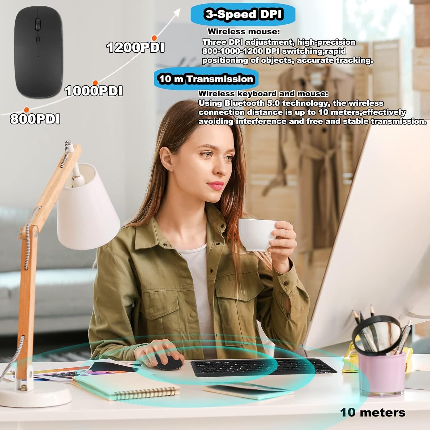 Ultra-Slim Bluetooth Keyboard & Mouse