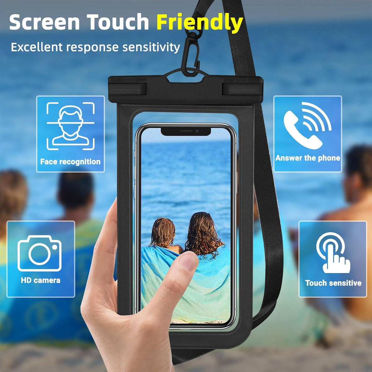 Waterproof Phone Pouch, IPX8 Waterproof Cell