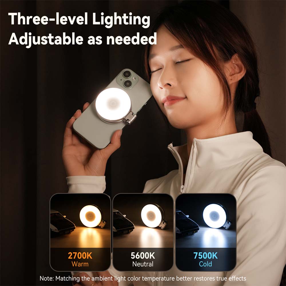 C03 Magnetic Selfie Light CRI97 LED ring light