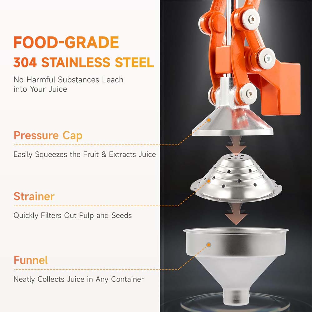 Hand Press Manual Citrus Juicer