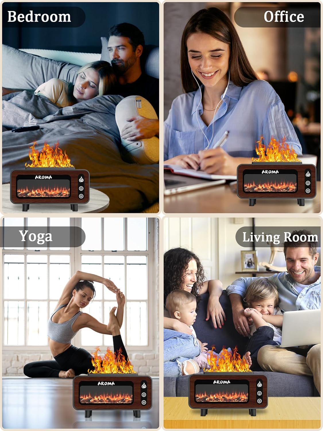 Wood Grain Fireplace Diffuser