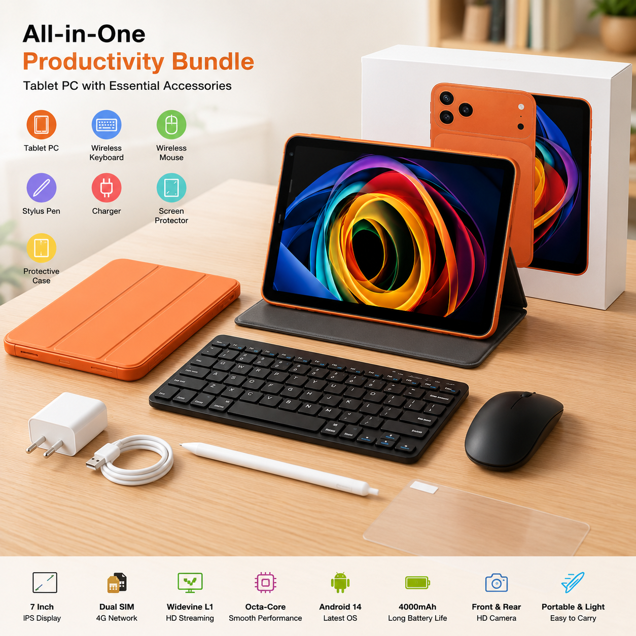 Smart Tablet 8.0-Inch with IPS Display
