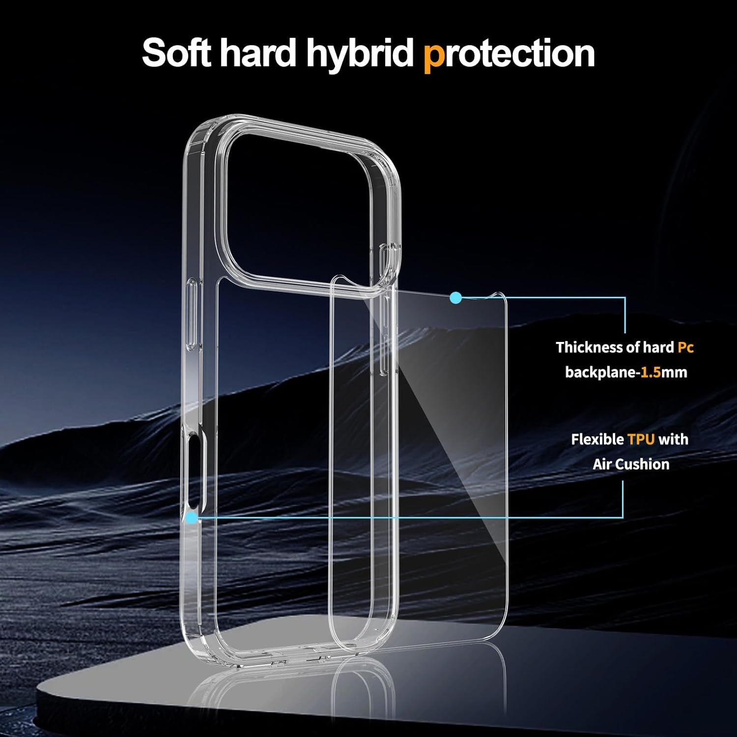 Crystal Clear Case for iPhone 17 Pro 6.3"