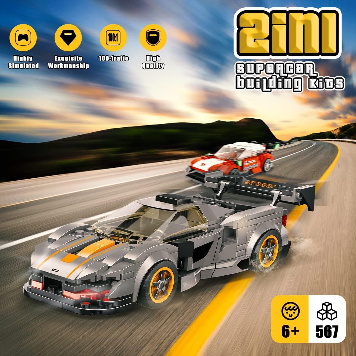 Come Alive McLaren Iconic Race Car Building Kit