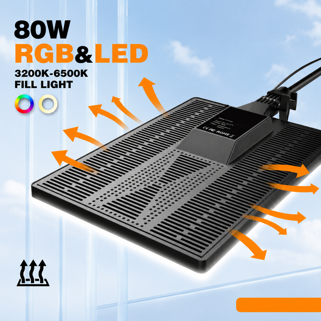 RGB LED Panel Fill Light with Adjustable Brightness