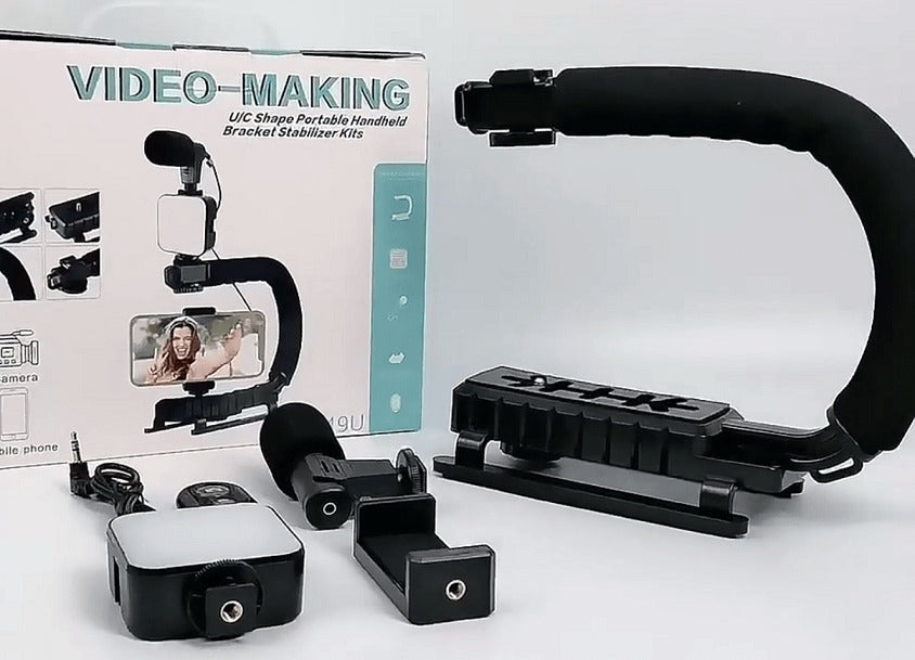 AY-49U U-Shaped Video Making Handheld Stabilizer Kit