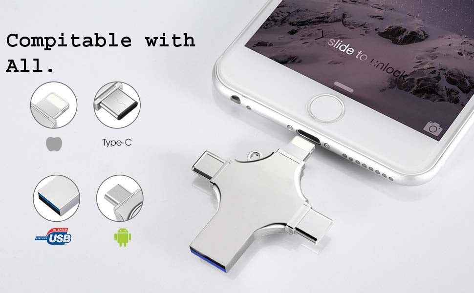 128 GB 4-in-1 USB 3.0 - Compatible
