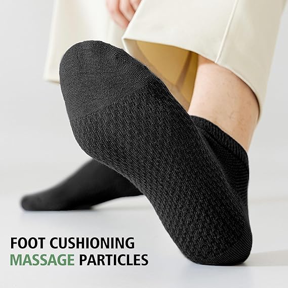 10 Pairs Men's Breathable Cotton Ankle Socks