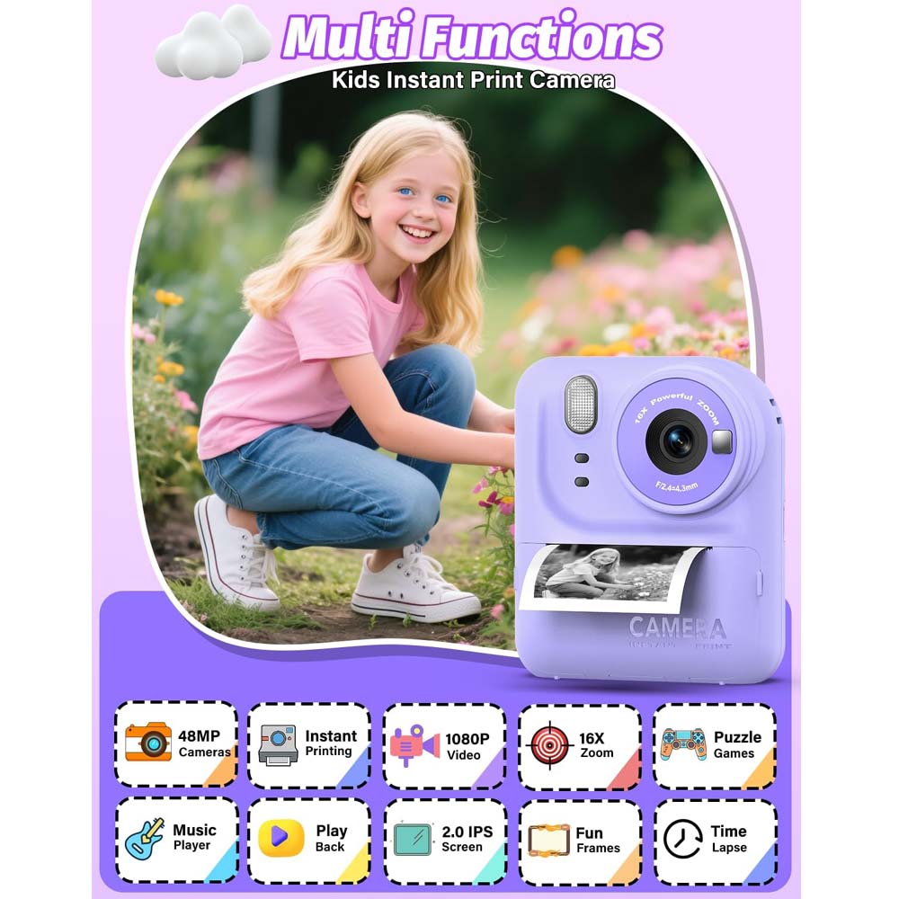 Kids Instant Print Camera