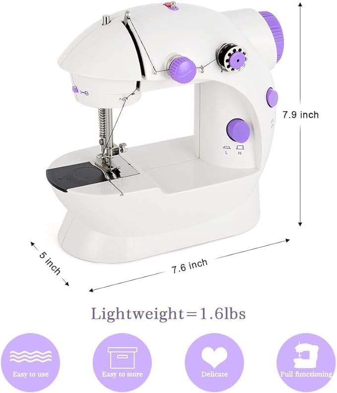 Beginner-Friendly Mini Electric Sewing Machine