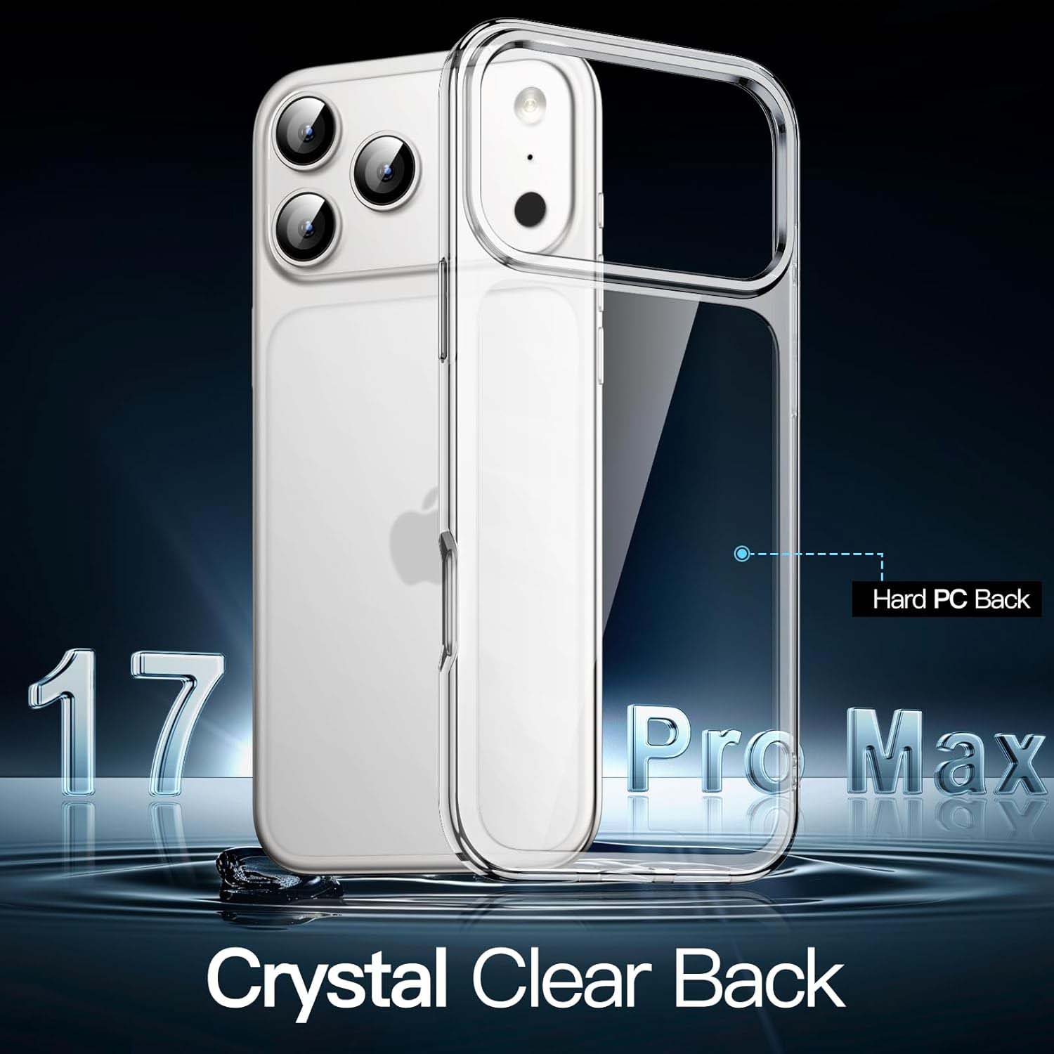 Crystal Clear Case for iPhone 17 Pro Max 6.3"