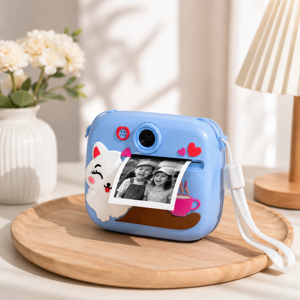 Kids Instant Print Digital Camera with 1080P Video