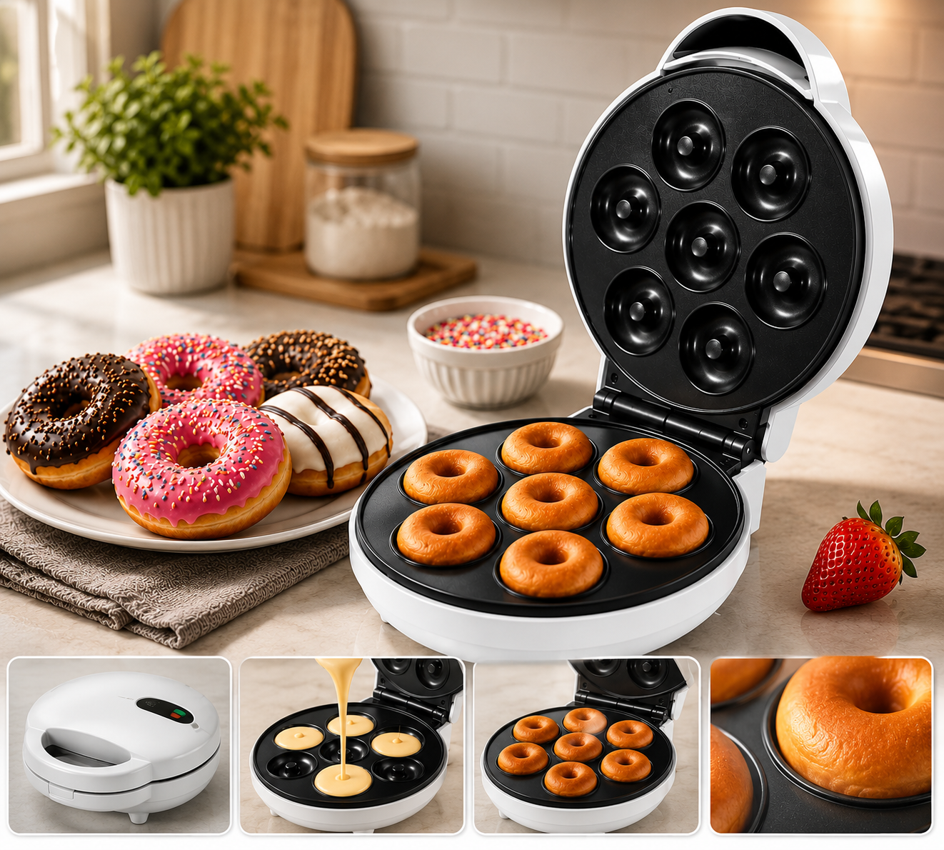 Mini Donut Maker Machine