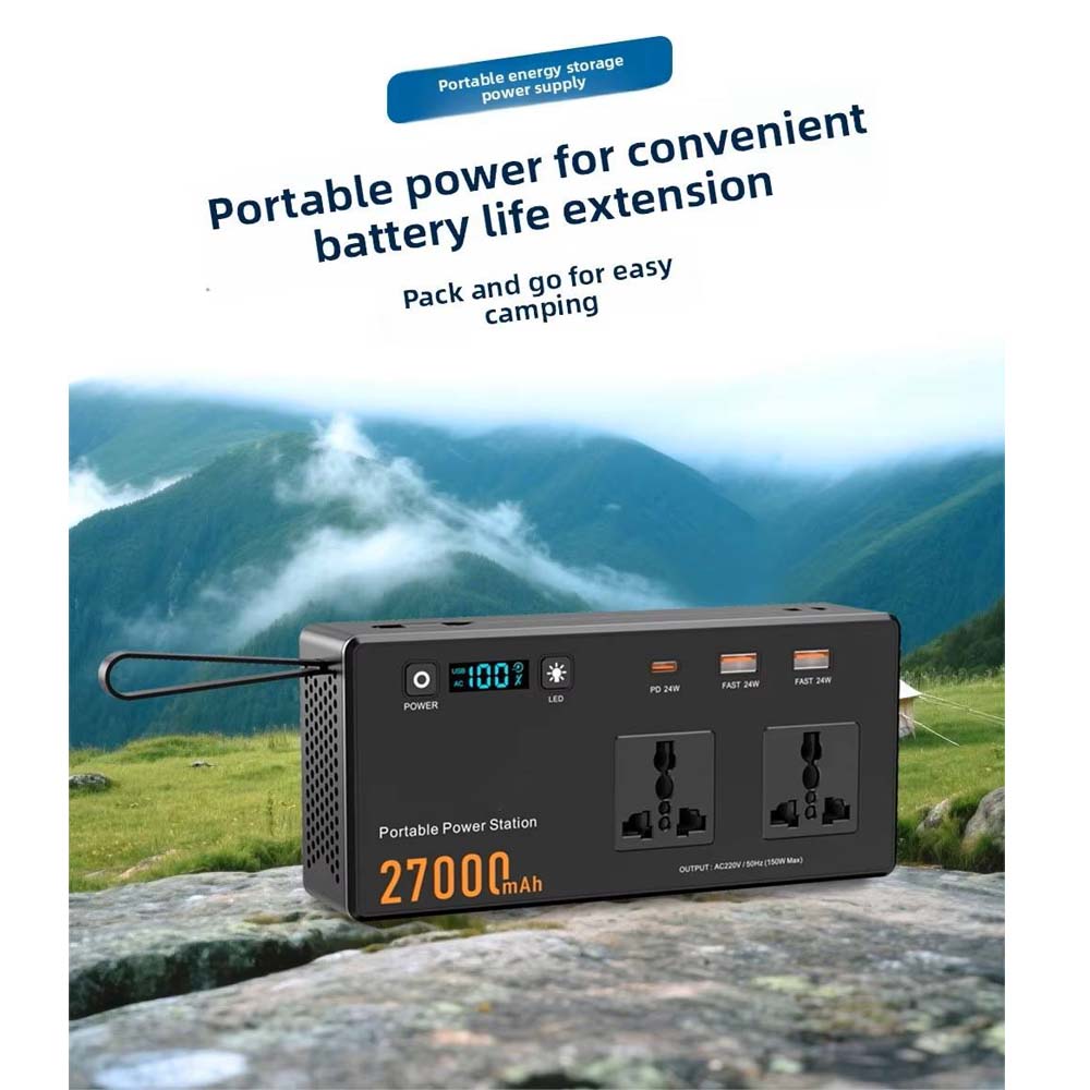 150W Mini Portable Power Station 27000mAh with AC Outlet